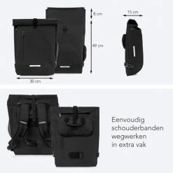 LifeGoods Fietstas - Enkel - 25L - Waterdicht - E-Bikes - Schouderbanden - Zwart 14 LifeGoods Fietstas - Enkel - 25L - Waterdicht - E-Bikes - Schouderbanden - Zwart -Fietsen-Accessoires Shop 550x550 275