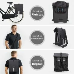Dyken Fietstas Enkele - Waterdicht - Fietsrugzak - Schoudertas - 25L - Zwart -Fietsen-Accessoires Shop 550x550 279