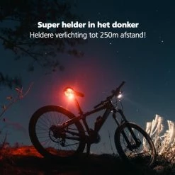 SWILIX ® - Fietsverlichting Set - Oplaadbare USB Led Fietslamp - Voor En Achter - Waterdicht - 4 Lichtstanden - Zwart -Fietsen-Accessoires Shop 550x550 28