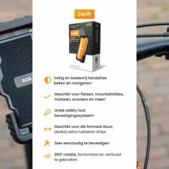 R2B Robuuste Telefoonhouder Fiets Met 360 Graden Rotatie - Gsm Houder - Ook Voor Scooter En Motor - Accessoires - Model "Delft" -Fietsen-Accessoires Shop 550x550 301