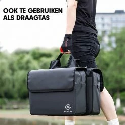 AG Fietstas -dubbele Fietstas - Fietstassen - Electrische Fietsen - Zwart - Dubbel - Waterdicht - 37 Liter -volwassenen - Elektrische Fiets - Reflectoren - 100% Polyster -Fietsen-Accessoires Shop 550x550 314