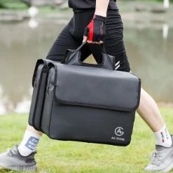 AG Fietstas -dubbele Fietstas - Fietstassen - Electrische Fietsen - Zwart - Dubbel - Waterdicht - 37 Liter -volwassenen - Elektrische Fiets - Reflectoren - 100% Polyster -Fietsen-Accessoires Shop 550x550 315