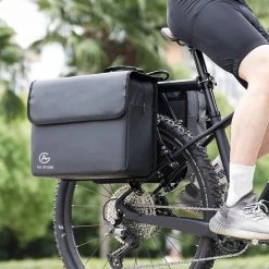 AG Fietstas -dubbele Fietstas - Fietstassen - Electrische Fietsen - Zwart - Dubbel - Waterdicht - 37 Liter -volwassenen - Elektrische Fiets - Reflectoren - 100% Polyster -Fietsen-Accessoires Shop 550x550 320