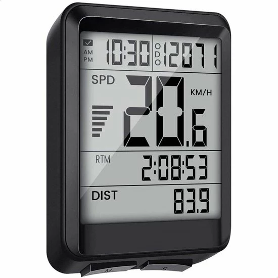 Strex Draadloze Fietscomputer - 17 Functies - Extra Groot Scherm - Draadloze Fiets Computer Draadloos Waterdicht - NL Handleiding 1 Strex Draadloze Fietscomputer - 17 Functies - Extra Groot Scherm - Draadloze Fiets Computer Draadloos Waterdicht - NL Handleiding