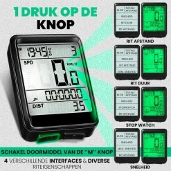 Strex Draadloze Fietscomputer - 17 Functies - Extra Groot Scherm - Draadloze Fiets Computer Draadloos Waterdicht - NL Handleiding 10 Strex Draadloze Fietscomputer - 17 Functies - Extra Groot Scherm - Draadloze Fiets Computer Draadloos Waterdicht - NL Handleiding -Fietsen-Accessoires Shop 550x550 327