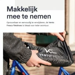 Vento Fresco Fietshoes Voor 1/2 Fietsen Waterdicht - Fietsbeschermhoes Elektrische Fiets XL - Universeel - Zwart Met Opbergzak - 200x110x70 Cm -Fietsen-Accessoires Shop 550x550 352