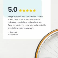 Vento Fresco Fietshoes Voor 1/2 Fietsen Waterdicht - Fietsbeschermhoes Elektrische Fiets XL - Universeel - Zwart Met Opbergzak - 200x110x70 Cm -Fietsen-Accessoires Shop 550x550 353