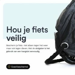 Vento Fresco Fietshoes Voor 1/2 Fietsen Waterdicht - Fietsbeschermhoes Elektrische Fiets XL - Universeel - Zwart Met Opbergzak - 200x110x70 Cm -Fietsen-Accessoires Shop 550x550 357