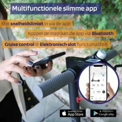 Kick&Move - Elektrische Step - E Scooter - Anti Lek Banden - 32 Km/u - App - LED Verlichting - Cruise Control - Schokbestendige Wielen - Anti Diefstal Optie -Fietsen-Accessoires Shop 550x550 41