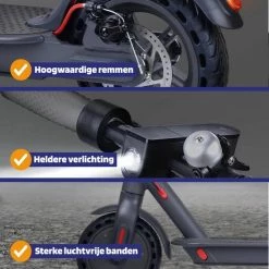 Kick&Move - Elektrische Step - E Scooter - Anti Lek Banden - 32 Km/u - App - LED Verlichting - Cruise Control - Schokbestendige Wielen - Anti Diefstal Optie -Fietsen-Accessoires Shop 550x550 43
