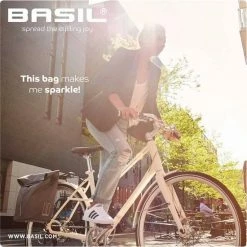 Basil City Fietsshopper - Enkele Fietstas - Grijs - 16 Liter -Fietsen-Accessoires Shop 550x550 432