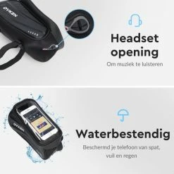 Dyken Frametas Fiets - Waterdichte Telefoonhouder - Fietstas Frame - Zwart -Fietsen-Accessoires Shop 550x550 460