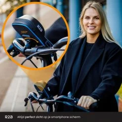 R2B Telefoonhouder Fiets Waterdicht Met 360 Graden Rotatie - Ook Voor Scooter & Motor - Gsm Houder Fiets - Zwart/Blauw - Fiets Accessoires - Model "Den Haag" -Fietsen-Accessoires Shop 550x550 478