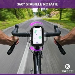 Kreezi Z3 Mobiele Telefoonhouder Fiets Waterdicht - Zwart - Ook Geschikt Voor Scooter & Motor - Fietshouder - GSM Houder -Fietsen-Accessoires Shop 550x550 504