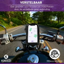 Kreezi Z3 Mobiele Telefoonhouder Fiets Waterdicht - Zwart - Ook Geschikt Voor Scooter & Motor - Fietshouder - GSM Houder -Fietsen-Accessoires Shop 550x550 508