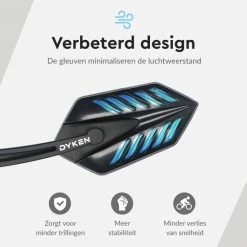 Dyken Fietsspiegel Links - Achteruitkijkspiegel Op Stuur - Fietsspiegel Ebike - Fiets Spiegel -Fietsen-Accessoires Shop 550x550 539