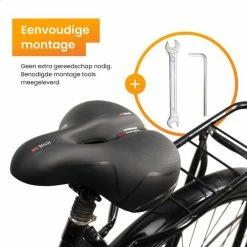 R2B Fietszadel Voor Dames En Heren - Inclusief Waterdichte Zadelhoes - Zwart - Reflectie En Ventilatie - Gel Zadel / Gelzadel 13 R2B Fietszadel Voor Dames En Heren - Inclusief Waterdichte Zadelhoes - Zwart - Reflectie En Ventilatie - Gel Zadel / Gelzadel -Fietsen-Accessoires Shop 550x550 573