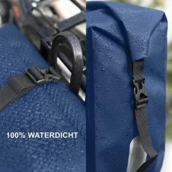Dutch Mountains Enkele Fietstas | Rugzak | Sterke 100% Waterdicht | Fietstas, Schoudertas En Rugtas In 1 | 28 Liter | Blauw -Fietsen-Accessoires Shop 550x550 578