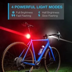 BOTC Fietsverlichting USB Oplaadbaar - Oplaadbare USB Led Fietslamp - Voorlicht & Achterlicht - Waterdicht -Fietsen-Accessoires Shop 550x550 59