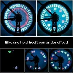 Merkloos Wielverlichting - Spaakverlichting - Fietsverlichting Wiel - Spaakreflectoren - Fietsverlichting - Kerst - Kerstcadeau - Schoencadeautje Sinterklaas - Spaakverlichting Kinderfiets - LED - 30 Patronen - 1 Stuk -Fietsen-Accessoires Shop 550x550 612