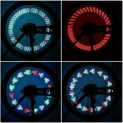 Merkloos Wielverlichting - Spaakverlichting - Fietsverlichting Wiel - Spaakreflectoren - Fietsverlichting - Kerst - Kerstcadeau - Schoencadeautje Sinterklaas - Spaakverlichting Kinderfiets - LED - 30 Patronen - 1 Stuk -Fietsen-Accessoires Shop 550x550 613