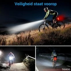 TIGIOO Fietslamp - Fietslampjes Set Koplamp - Fietslamp Voorlicht & Achterlicht USB Oplaadbaar -Fietsen-Accessoires Shop 550x550 663