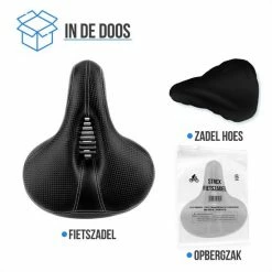 Strex Fietszadel - Unisex - Extra Comfortabel - Ventilerend - Incl. Zadelhoes -Fietsen-Accessoires Shop 550x550 677