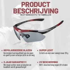 Rocky - Fietsbrillen Heren - Sportbrillen - Professionele Fietsbril + Inclusief 5 Verwisselbare Lenzen + 2 Jaar Garantie -Fietsen-Accessoires Shop 550x550 683