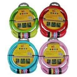 Stahlex 10mm / 65cm Kabelslot Schlechts 230g Met Cijferslot | Het Eerste Fietsslot Voor Uw Kind | Roze -Fietsen-Accessoires Shop 550x550 714