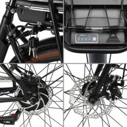 SURPASS Elektrische Stadsfiets 26 '' (F264) - Stalen Frame - 6 Versnellingen Shimano - Schijfremmen - 10 Ah - Zwart -Fietsen-Accessoires Shop 550x550 745