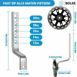 Bolke? Bolke - Zijwieltjes - 12-20 Inch - Zijwieltjes Met LED Lichtjes - Zijwieltjes Voor Kinderfiets - Blauw - 12 Inch/14 Inch/16 Inch/18 Inch/20 Inch - Zijwielen - Kinderfietsaccessoires -Fietsen-Accessoires Shop 550x550 761