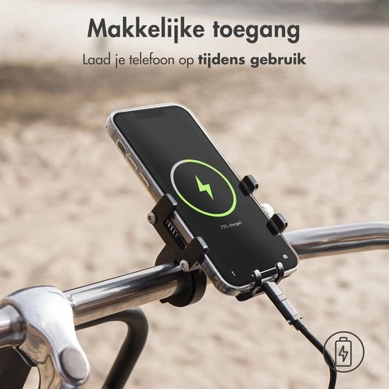 IMoshion Telefoonhouder Fiets - GSM Houder Fiets - Telefoonhouder Motor & Scooter - Universeel - Zwart 9 IMoshion Telefoonhouder Fiets - GSM Houder Fiets - Telefoonhouder Motor & Scooter - Universeel - Zwart - Afbeelding 9