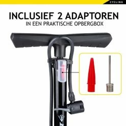 Dunlop Fietspomp Met Drukmeter - Dubbel Ventiel - Hollands Ventiel/ Frans Ventiel/ Autoventiel -Fietsen-Accessoires Shop 550x550 83