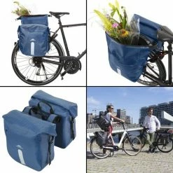Dutch Mountains Dubbele Fietstas 46 Ltr | 100% Waterdichte Fietstas | Rolltop Sluiting | Reflectoren | Blauw -Fietsen-Accessoires Shop 550x550 830