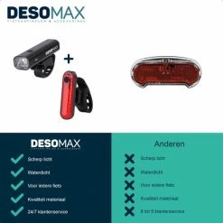 DesoMax Fietsverlichting Set USB Oplaadbaar Heldere Fietslamp - Voorlicht - Achterlicht - Koplamp - Achterlamp 13 DesoMax Fietsverlichting Set USB Oplaadbaar Heldere Fietslamp - Voorlicht - Achterlicht - Koplamp - Achterlamp -Fietsen-Accessoires Shop 550x550 868