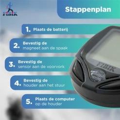 Fibik Draadloze Fietscomputer - Kilometerteller - Draadloos - Waterdicht - Automatisch Verlicht Scherm -Fietsen-Accessoires Shop 550x550 887