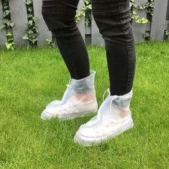 Easy Shoe Cover Unisex Waterdichte Overschoenen Met Rits En Aantrekkoord Maat 38-42 - Herbruikbaar Transparant - Anti Slip Regen Overschoen - Schoenhoesjes - Waterdichte Schoenbeschermers - Regenhoes Schoenovertek - Regenlaarzen -Fietsen-Accessoires Shop 550x550 901