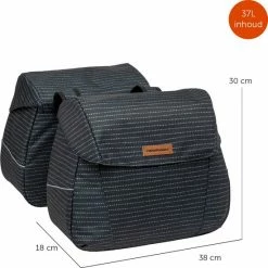 New Looxs Nomi Joli Dubbele Fietstas - 37 Liter - Zwart -Fietsen-Accessoires Shop 550x550 907