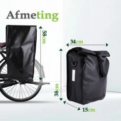 Ekostar Enkele Fietstas - Rolltop - 19 Liter - E-Bikes - Zwart -Fietsen-Accessoires Shop 550x550 928