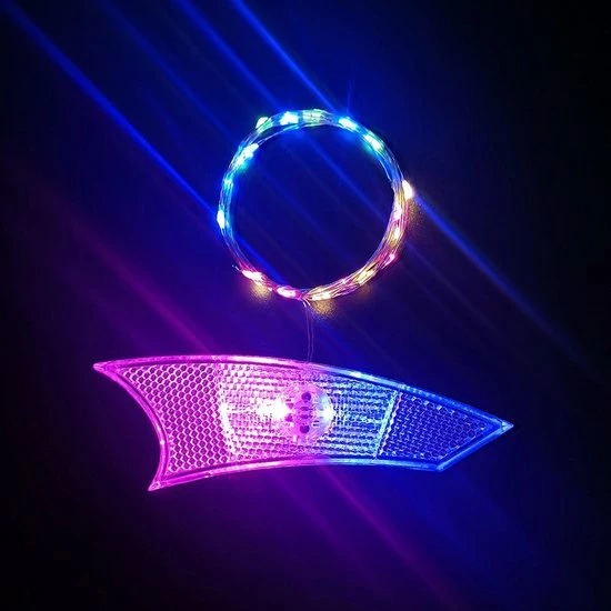 BOTC Fietswielverlichting - Spaakverlichting Met Reflector - Fietswiel - Meerkleurig - 1 Stuk - LBA11207 3 BOTC Fietswielverlichting - Spaakverlichting Met Reflector - Fietswiel - Meerkleurig - 1 Stuk - LBA11207 - Afbeelding 3