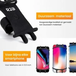 R2B Telefoonhouder Fiets Met 360 Graden Rotatie - Gsm Houder - Accessoires - Model "Rotterdam" 15 R2B Telefoonhouder Fiets Met 360 Graden Rotatie - Gsm Houder - Accessoires - Model "Rotterdam" -Fietsen-Accessoires Shop 550x550 943