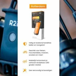 R2B Telefoonhouder Fiets Met 360 Graden Rotatie - Gsm Houder - Accessoires - Model "Rotterdam" 16 R2B Telefoonhouder Fiets Met 360 Graden Rotatie - Gsm Houder - Accessoires - Model "Rotterdam" -Fietsen-Accessoires Shop 550x550 944