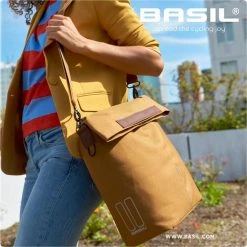 Basil City Fietsshopper - Enkele Fietstas - Camel Bruin - 16 Liter -Fietsen-Accessoires Shop 550x550 968