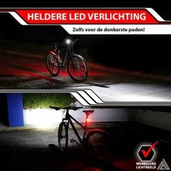 ARTIVIZION Led Fietsverlichting Set - Fietslamp - Voorlicht En Achterlicht - USB Oplaadbaar - Waterdicht Fietslicht - Fietslampjes - Zwart -Fietsen-Accessoires Shop 550x550 984