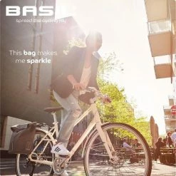 Basil City Fietsshopper - Enkele Fietstas - Grijs - 16 Liter -Fietsen-Accessoires Shop 550x551 1