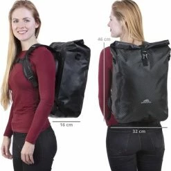 Dutch Mountains Enkele Fietstas | Rugzak | 100% Waterdicht | Fietstas, Schoudertas En Rugtas In 1 | 28 Liter | Carbon / Zwart -Fietsen-Accessoires Shop 550x556 1