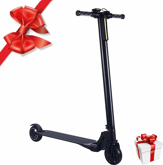 Technozom Techno LITE - Elektrische Step - Super Lichtgewicht - 23 Km/u - 3 Rijstanden - Opvouwbaar - Met LED Verlichting Voor & Achter - Zwart 1 Technozom Techno LITE - Elektrische Step - Super Lichtgewicht - 23 Km/u - 3 Rijstanden - Opvouwbaar - Met LED Verlichting Voor & Achter - Zwart