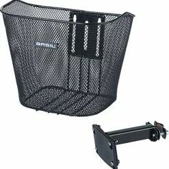 Basil Bremen Fietsmand - Voor - Staal - Inclusief Bevestigingssysteem - Zwart -Fietsen-Accessoires Shop 550x559 2