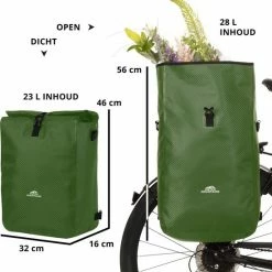 Dutch Mountains Enkele Fietstas | Rugzak | Sterke 100% Waterdicht | Fietstas, Schoudertas En Rugtas In 1 | 28 Liter | Groen 14 Dutch Mountains Enkele Fietstas | Rugzak | Sterke 100% Waterdicht | Fietstas, Schoudertas En Rugtas In 1 | 28 Liter | Groen -Fietsen-Accessoires Shop 550x560 1