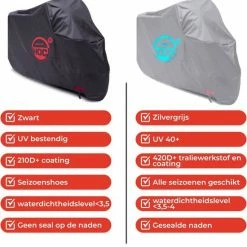 CUHOC - Waterdichte Scooterhoes - Jarenlange Waterdichte Scooter Hoes Plezier - Topkwaliteit Scooterhoes - Scooterhoes Met GARANTIE, Scooterhoes Waterdicht Grijs, Hoes Scooter Waterproof, Waterdichte Scooterhoes Scherm -Fietsen-Accessoires Shop 550x564 3